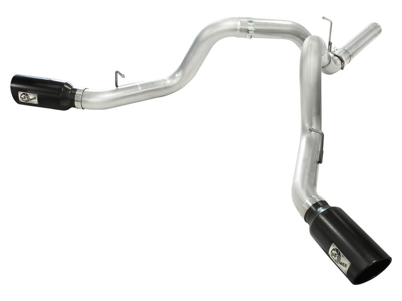 aFE 4" Dual DPF-Back Exhaust System for 2011-2016 GM 6.6L Duramax