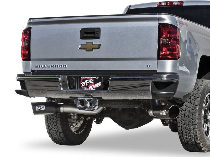 aFE 4" Dual DPF-Back Exhaust System for 2011-2016 GM 6.6L Duramax