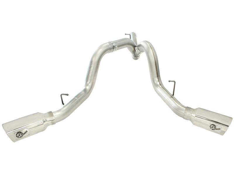 aFE 4" Dual DPF-Back Exhaust System for 2011-2016 GM 6.6L Duramax