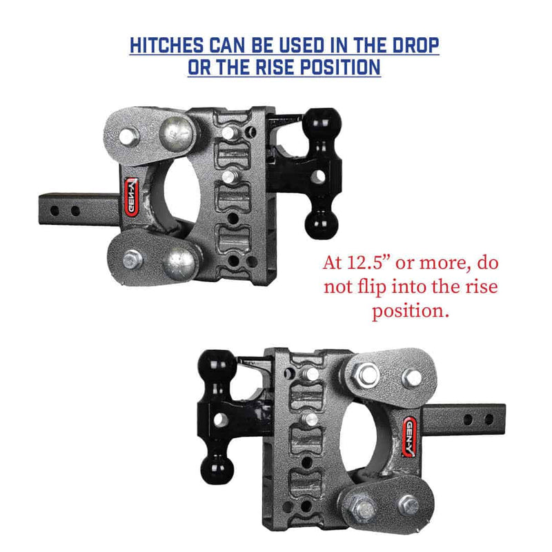Gen-Y The BOSS (Torsion Flex) 10K Drop Hitch (2" or 2.5" Shank)
