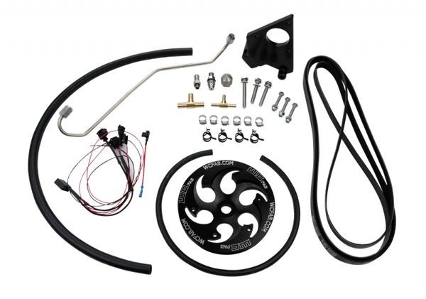WCFAB 2006-2010 LBZ/LMM Duramax Twin CP3 Kit w/Black Anodized Pulley