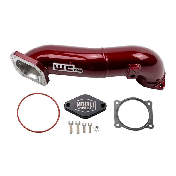 WCFAB 2011-2016 LML Duramax Passenger Side Upper Crossover Intercooler Pipe Kit