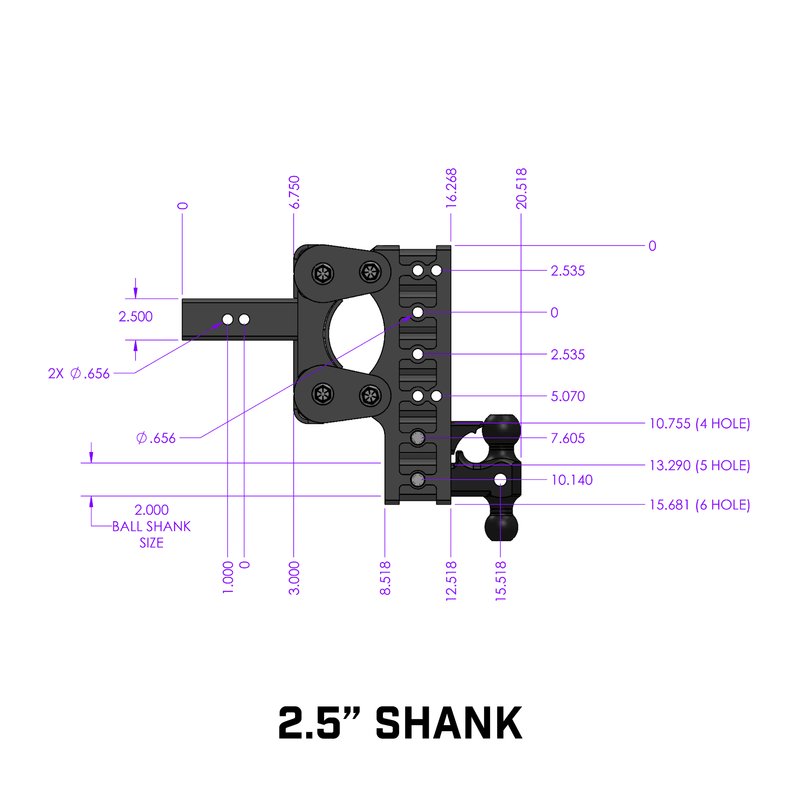 Gen-Y The BOSS (Torsion-Flex) 16K Drop Hitch (2" or 2.5" Shank)