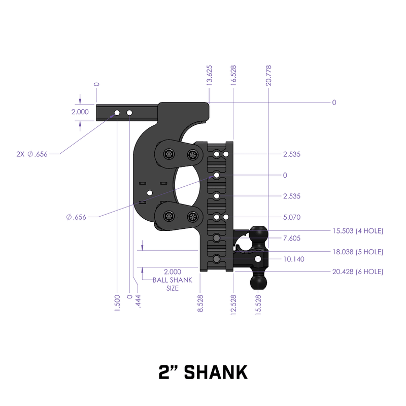 Gen-Y The BOSS (Torsion-Flex) 16K Drop Hitch (2" or 2.5" Shank)