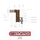 Gen-Y MEGA-DUTY 32K Drop Hitch (2.5" or 3" Shank)