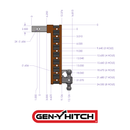 Gen-Y MEGA-DUTY 21K Drop Hitch (2.5" Shank)