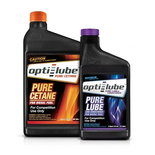 Opti-Lube Diesel Fuel Competition Kit: 1 Pure Cetane Quart & 1 Pure Lube 16oz