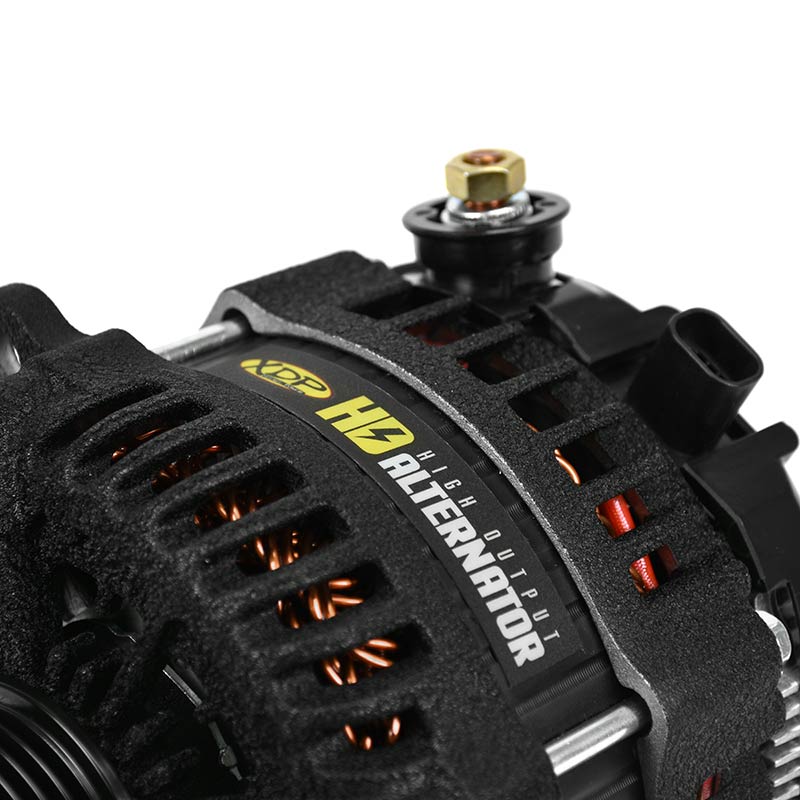 XDP Wrinkle Black HD High Output Alternator for 6.6L Duramax
