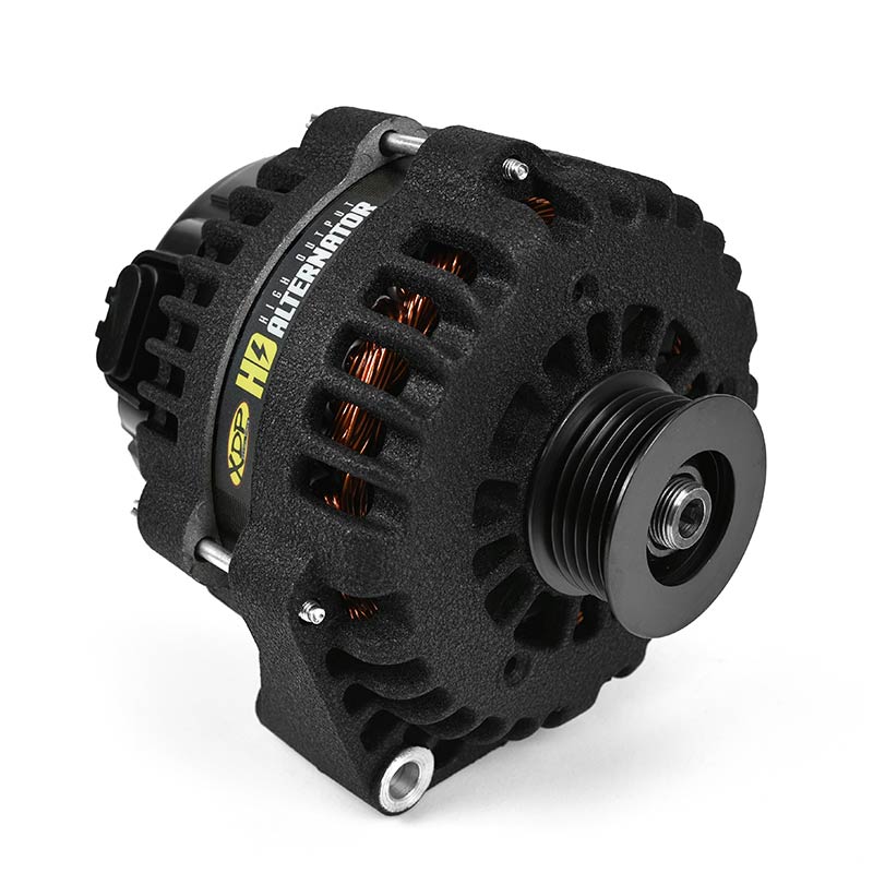 XDP Wrinkle Black HD High Output Alternator for 6.6L Duramax