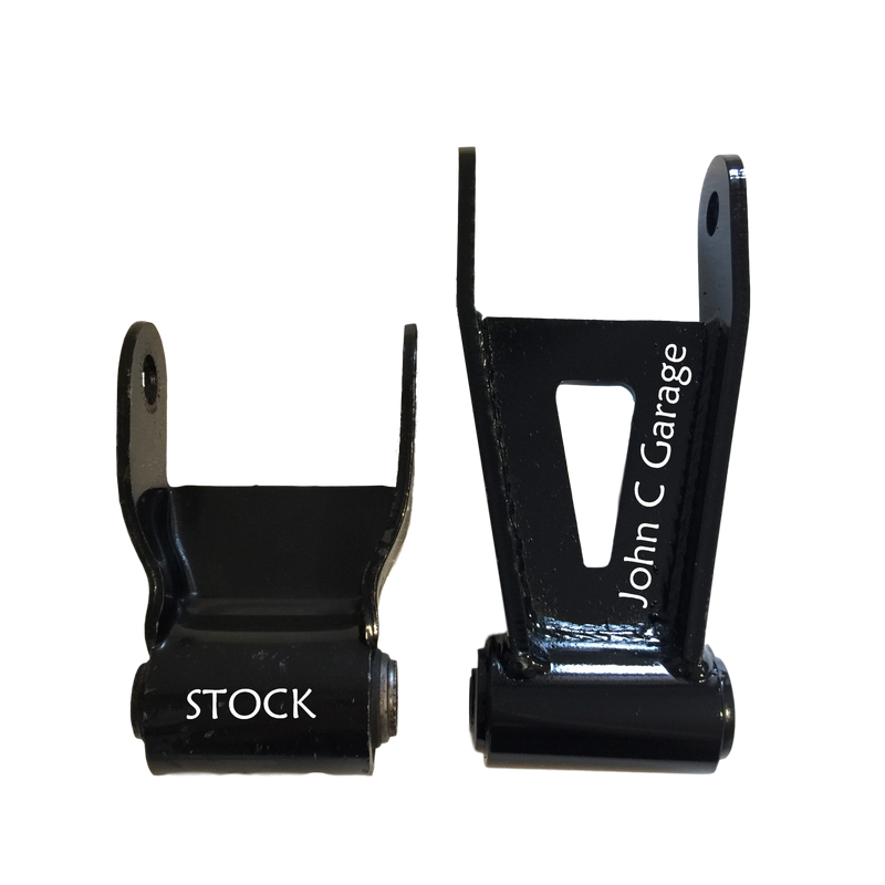 John C Garage 1.4 Inch Drop Shackles for 2011-2024 GM 2500HD/*3500HD