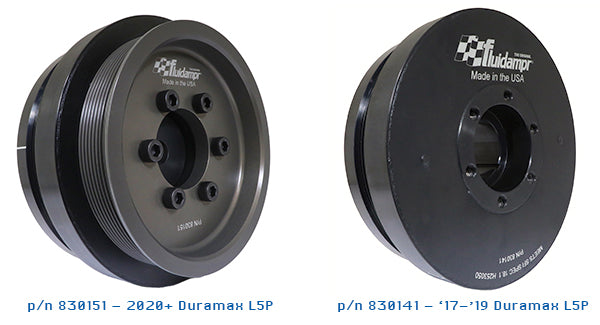 Fluidampr Steel Externally Balanced Damper for 2017+ 6.6L L5P Duramax