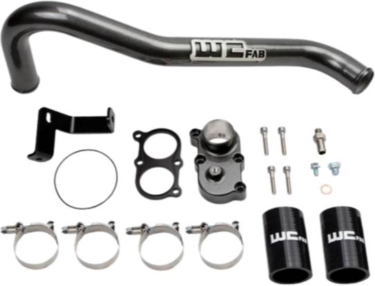 WCFAB 2006-2010 LBZ/LMM Duramax Top Outlet Billet Thermostat Housing & Upper Coolant Pipe Kit