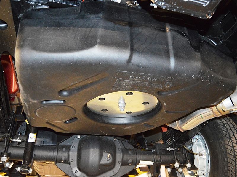 Titan Fuel Tanks Spare Tire Auxiliary Fuel System for GM 2011-2019 2500/3500HD